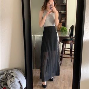 Long black skirt